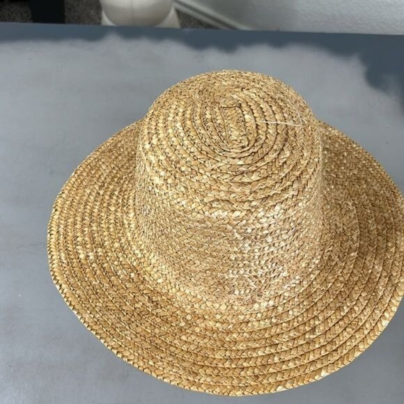 Lack of Color Straw Palm Leaf Boater Wide Brim Hat - Picture 6 of 6